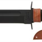 KA-BAR FIGHTING/UTILITY KNIFE - 7" W/LEATHER SHEATH USMC