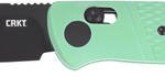 CRKT COUNTERPART 3.38" PLAIN - EDGE AQUA CROSSBAR LOCK