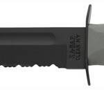 KA-BAR FIGHTING/UTILITY KNIFE - 7" SERR W/PLASTIC STH. F-GREEN