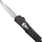 COBRATEC LARGE FS3 OTF BLACK - PUNISHER 3.5" D2 STEEL DRP PNT