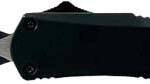 TEMPLAR KNIFE LARGE OTF BLACK - RUBBER 3.5" BLACK DAGGER SRRTD