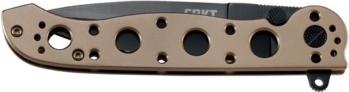 CRKT M16-03BK 3.5" PLAIN EDGE - SPEAR POINT BLACK BLADE BRONZE