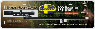MOSSBERG BARREL & SCOPE 500 - 12GA 24" TROPHY W/3-9 BLUED