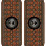 MI LEVER STOCK G10 M-LOK PANEL - RED/BLACK 2-PACK