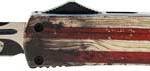 TEMPLAR KNIFE SLIM OTF WOOD US - FLAG 3.1" BLACK TANTO