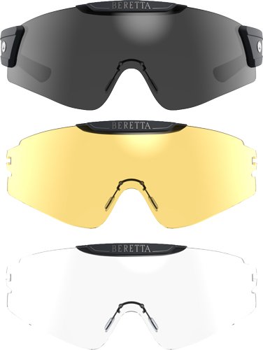 BERETTA INTERMASK EYEGLASSES - INTERCHANGE FUME/NEUTRAL/YLLW