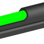 HIVIZ COMP-SIGHT LITEWAVE H3 - SHOTGUN FRONT SIGHT PLAIN BBL