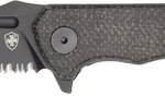 TEMPLAR KNIFE PALADIN FOLDER - 3.27" BLACK MICARTA TANTO D2