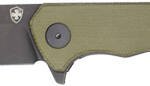 TEMPLAR KNIFE PALADIN FOLDER - 3.27" GREEN MICARTA BLK DP D2
