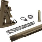 UTG STOCK ASSEMBLY AR-15 FDE - 6 POSITION MIL-SPEC