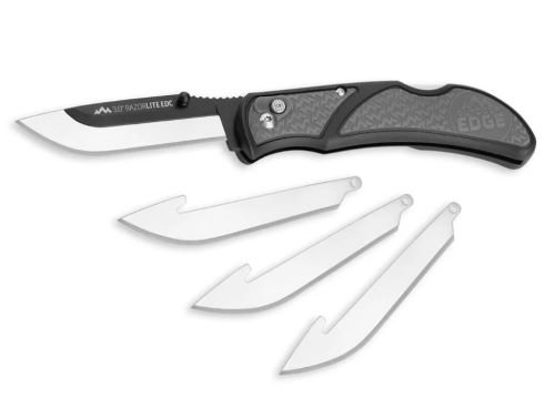 OUTDOOR EDGE 3" RAZOR LITE - EDC FOLDER GRAY W/4 BLADES