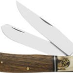 ABKT ROPER LAREDO STAG TRAPPER - 3.25" WOOD/BONE HANDLE
