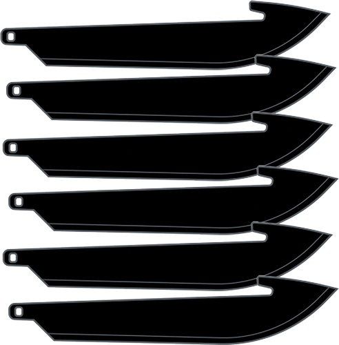 OUTDOOR EDGE 3.5" REPLACEMENT - BLADES 6-PACK BLACK BLADES