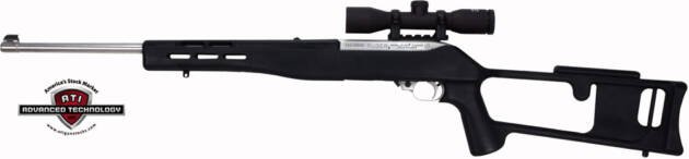 ADV TECH STOCK RUGER 10/22 - STANDARD BARREL BLACK SYN