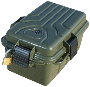 MTM SURVIVOR DRY BOX - LARGE 10"X7"X5" FOREST GREEN
