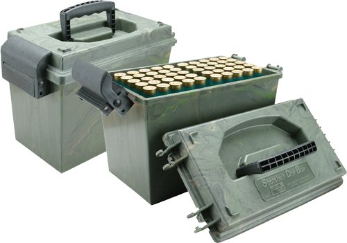MTM AMMO BOX SHOTSHELL DRY BOX - 12GA UP TO 3.5" 100RDS CAMO