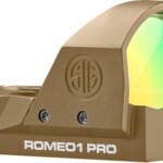SIG REFLEX SIGHT ROMEO1 PRO - 6MOA DOT 1X30 STEEL SHROUD FDE