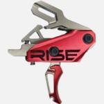 RISE TRIGGER REV 535 SLIDE AND - SNAP BUILT IN PINS SILVER/RED