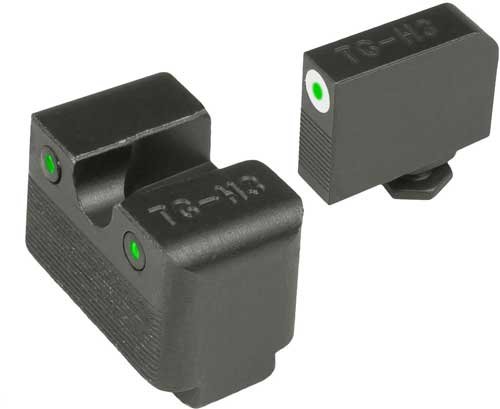 TRUGLO SIGHT SET FOR GLOCK LOW - MOS TRITIUM PRO WHT W/U-NOTCH