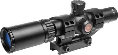 TRUGLO TACTICAL 1-4X24MM SCOPE - 30MM TUBE BDC MIL-DOT