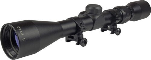 TRUGLO SCOPE BUCKLINE 3-9X40MM - BDC BLACK W/WEAVER RINGS