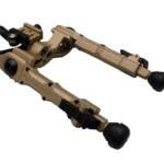 ACCU-TAC BIPOD WIDE BODY RIFLE - 7.5" MAX HEIGHT PICATINNY TAN