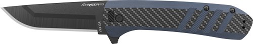 OUTDOOR EDGE RAZOR VX4 3" FLDR - CARBON BLUE G10 BLACK DP
