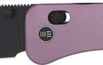 WE KNIFE BANTER 2 2.87" PURPLE - ALUMINUM/BLK STNWASH CROSSBAR