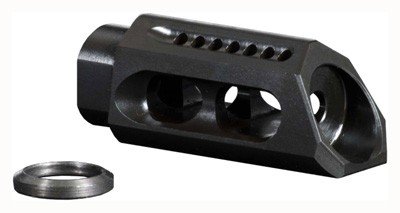 YHM SLANT MUZZLE BRAKE/COMP - 6.8/7.62/9MM 1/2X36 THREADS
