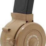 IVER JOHNSON MAGAZINE AR15 - 223 50RD DRUM TAN POLY