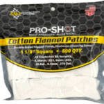 PRO SHOT CLEANING PATCH COTTON - FLANNEL .22-.270 1 1/8" 500CT