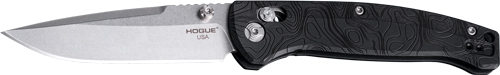 HOGUE MYSTO 3.4" ABLE LCK FLDR - CLIP POINT BLACK DIAMOND METAL