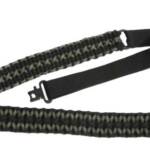 TOC PARACORD RIFLE SLING WITH - SWIVEL BLACK/GRAY
