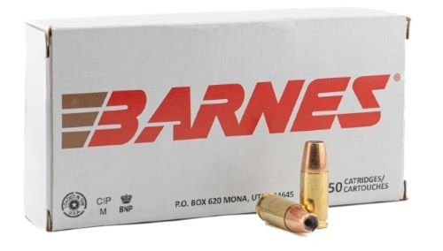 BARNES 9MM 115GR JHP - 50RD 10BX/CS
