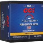 CCI HIGH BAR AIR PELLETS 22 - 30GR HP 100RD BOX 5BX/CS