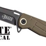 MC ELITE TACTICAL READINESS - 3.5" DROP POINT FLDR FDE/BLK
