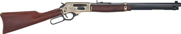 HENRY H9 BRASS SIDE GATE 30-30 - 20" BRASS WALNUT WILDLIFE ED.