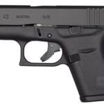 GLOCK 43 9MM LUGER FS 6-SHOT - BLACK