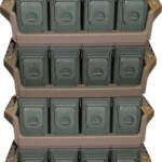 MTM AMMO CAN TRAY FOR 4 .30CAL - METAL AMMO CANS FLAT DARK ERTH