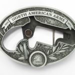 NORTH AMERICAN ARMS LR OVAL ORNATE BELT BUCKLE