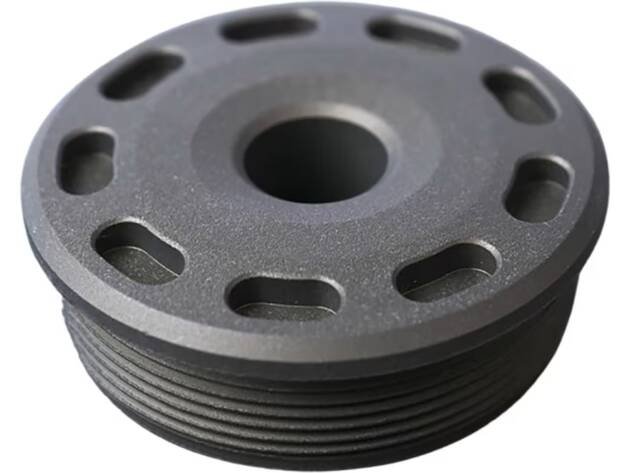 SILENCERCO BRAVO FRONT CAP TI 7.62MM BLK