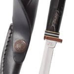 CASE KNIVES BUFFALO HORN - HUNTER & LEATHER SHEATH