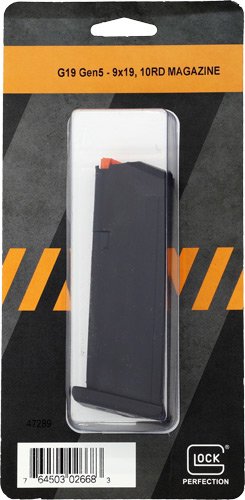 GLOCK OEM MAGAZINE MODEL 19 - 9MM LUGER 10RD FLOOR PLATE