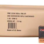 PMC 223 REM 55GR FMJ-BT - 200RD BATTLE PACK 5BP/CS