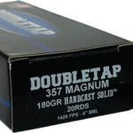 DOUBLETAP 357 MAG 180GR WFNGCH - HARDCAST SOLID 20RD 50BX/CS