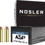 NOSLER 44 MAG 240GR ASP JHP - 20RD 20BX/CS