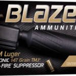 CCI BLAZER BRASS 9MM 147GR FMJ - SUBSONIC 50RD 20BX/CS