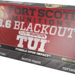 FORT SCOTT 8.6 BLACKOUT 285GR - TUI SOLID COPPER 20RD 10BX/C