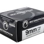 SCORPION 9MM LUGER - 115GR JHP 20RD 10BX/CS