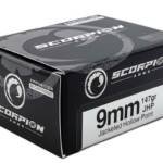 SCORPION 9MM LUGER - 147GR JHP 20RD 10BX/CS